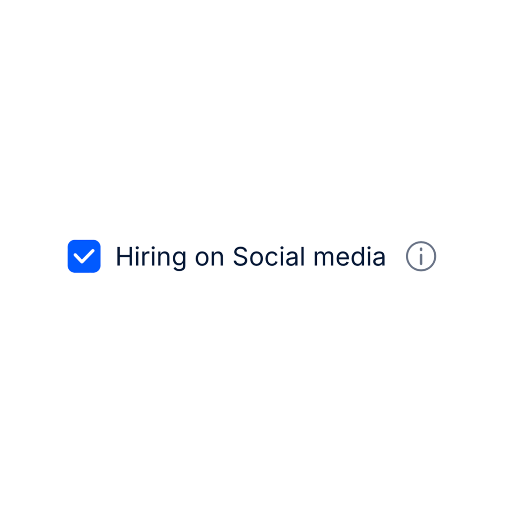 Filtre d'intention de recrutement