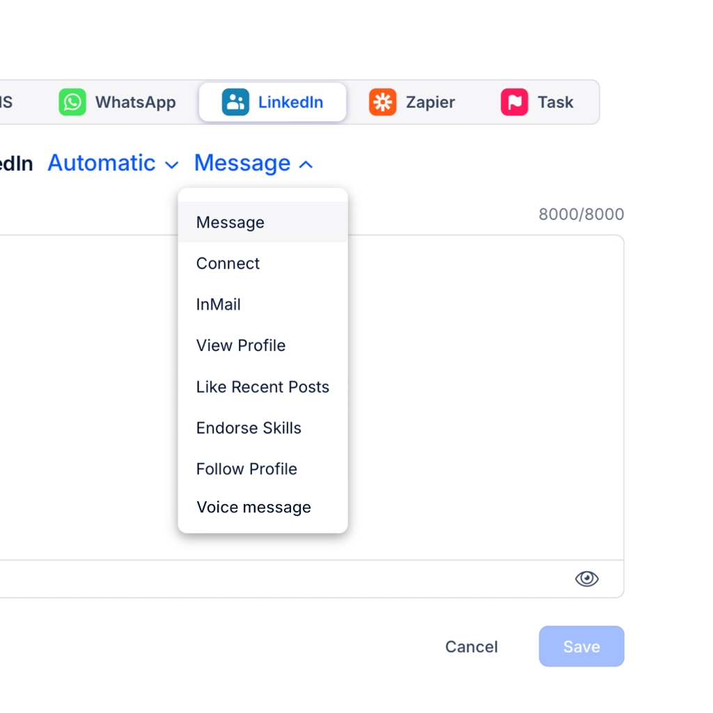 Automated actions